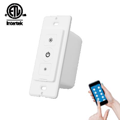 China US ETL 120V TRIAC 0-10V TUYA APP APPLI Triac 0-10V WIFI Dimmer Wireless Smart Switch Indoor Wall Light Dimmer Switch For LED Lights for sale