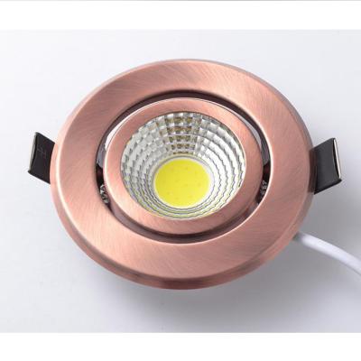 China Office 3W 5W Square Round COB Ceiling Lamp Led Spot Light Round for sale