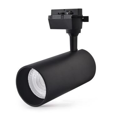 China Modern Aluminum Gu10 Fixture Led Rail Track Light Clothing Store Spot Light for sale