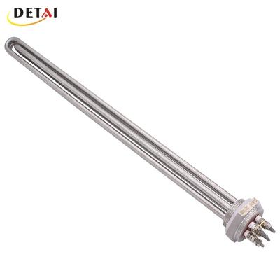 China Immersion Water Heater China Factory SUS304 220V 4000With You U Shape Tube Heater Element Immersion Water Heating Pipe With 1 1/4 Inch BSP Thread for sale