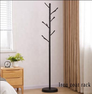 China Black and white tree-shaped freestanding coat rack (the other) European style metal adjustable with modern living room bedroom for sale