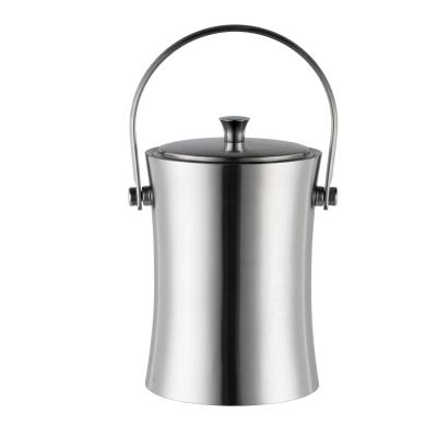 China Wholesale Viable Slim Size Ice Stainless Steel Ice Bucket Designer Ice Bucket for sale