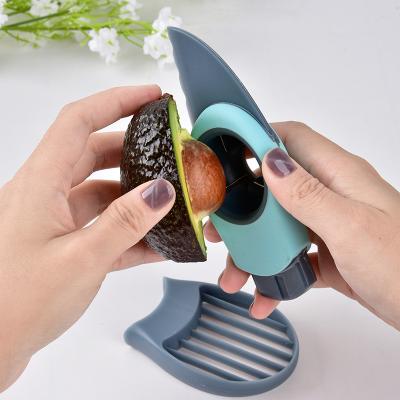 China Factory direct supply durable food grade 3 in 1 avocado cutter avocado slicer avocado knife for sale