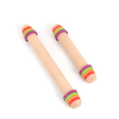 China Sustainable Success Customized Non-Stick Wood Adjustable Dough Stick Pin With Graduated Household Rolling Pin To Adjust The Thick for sale