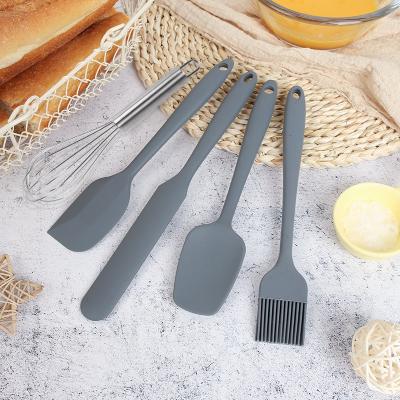 China 2021 New Product Minimalist Silicone Cookware Set Silicone Spatula Set Kitchen Tools for sale