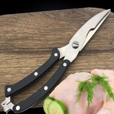 China Universal Mordern Kitchen Accessories Stainless Steel Chicken Bone Fish Flesh Kitchen Scissors for sale