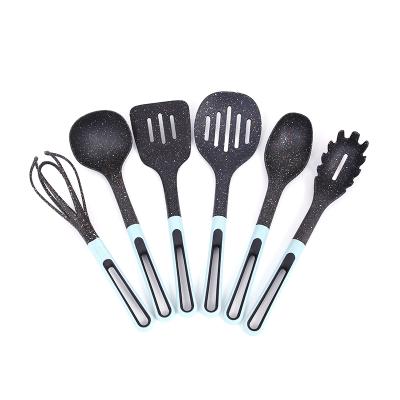 China Minimalist Color Kitchen Utensil Set With 7pcs Instruments Stand Up Kitchenware Cookware Set for sale