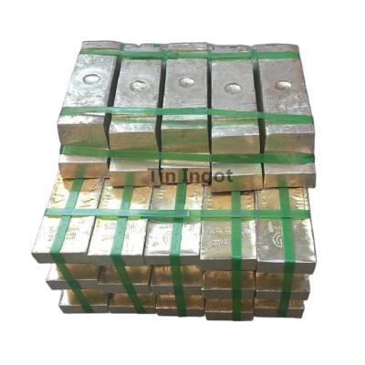 China Mainly used for coating China material Tin Ingot Pure 99.9% 99.95% 99.99% for sale