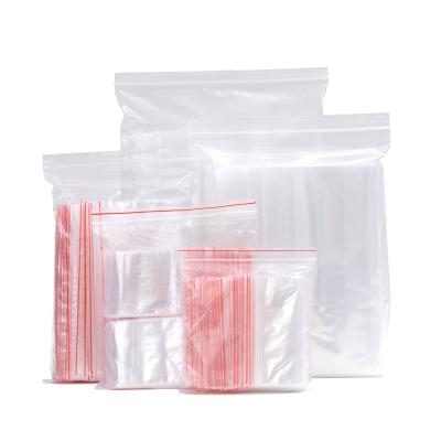 China Custom Security Zipper Packaging Plastic Different Size Ziplock Storage Bag for sale