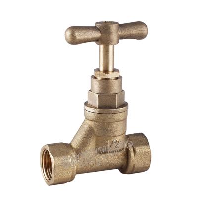 China General Forged Brass Water Stop Valves With T Handle DW331 for sale