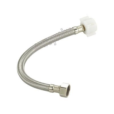 China PVC EPDM Stainless Steel Knitted Flexible Toilet Hose for sale