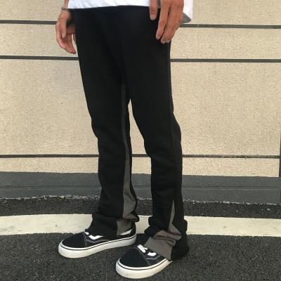 China Boys pants&trousers QUICK DRY edge flared pants men's twill pants quilting sweatpants fashionable casual pants drape wiping pants men's flare for sale