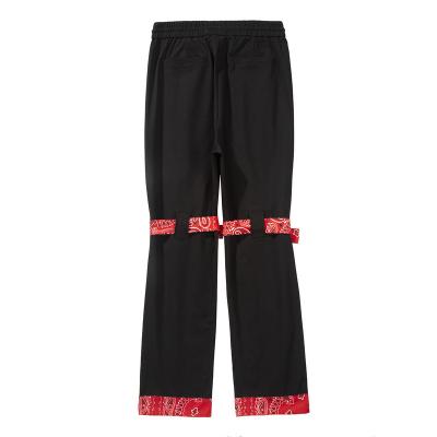 China High Street Cashew Flower Pants Breathable Tooling Hip-Hop Style Link Stitching Casual Pants for sale