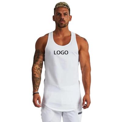 China Men's Muscle Bodybuilding Clothing Summer Gymwear Men's Gym Singlets Tank Top Smooth Anti-Shrink Vest Men for sale