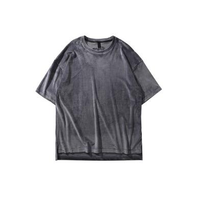 China Wholesale Cheap Pure Velvet Men's O Neck Plain Anti-Shrink T-Shirt for sale