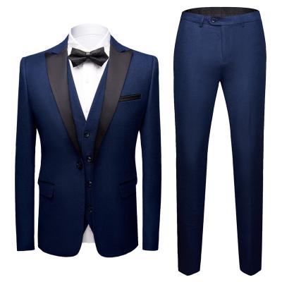 China Adult Size Men's Anti-Shrinkage Suit Anti-Shrink Wedding Suits For Men's Man Black Blue Gray Suit for sale