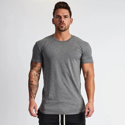 China Breathable Sports T Shirt Custom Logo Gym Wear T Shirt Men for sale