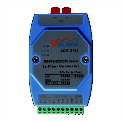 China ADM-3142-FC Serial Port Converter RS485 Fiber Transceiver RS485/422/232 FC Double Multipurpose Fiber Optic Fiber ADM-3142-FC for sale