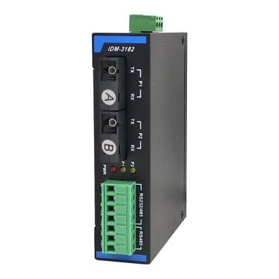 China IDM-3182-SC1 2 channe RS485 RS232\RS485 Ring Network Optical Fiber Optic Self-Healing Terminator to SC Single Fiber IDM-3182-SC1 for sale