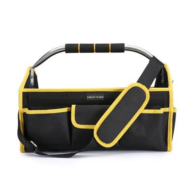 China Mulit-purpose 600D Polyester Heavy Duty Portable Durable Open Mouth Garden Belt Tool Bag for sale