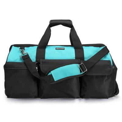 China Custom Mulit-purpose Outdoor Style 600d Polyester Travel Grocery School Duffle Trolley Handbag for sale