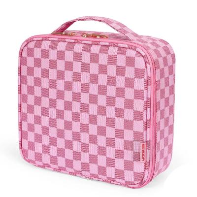 China Professional Hot Selling Designer Professional Travel Organizer Fleece Makeup Cosmetic Bag for sale