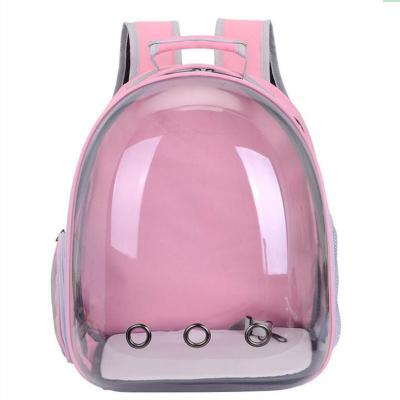 China Breathable Top Quality Portable Transparent Backpack Capsule Travel Pet Cages Carrier Bag for sale