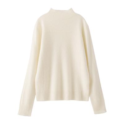 China Classic Fashion Breathable All Match Collar Solid Color High Quality Semi Top Sweater for sale