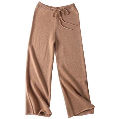 China Factory Sale Breathable Widely Used Womens Wool Straight Long Pants for sale