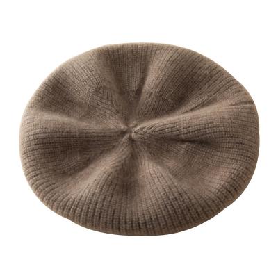 China New Style Cashmere European American Warm Winter Fashion Ladies Simple Beret for sale