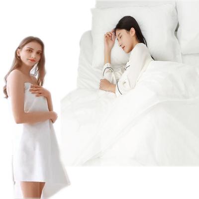 China Hot Selling Disposable 3pcs Bedding Set Biodegradable Disposable Face Bath Towel Price Good For Traveling for sale