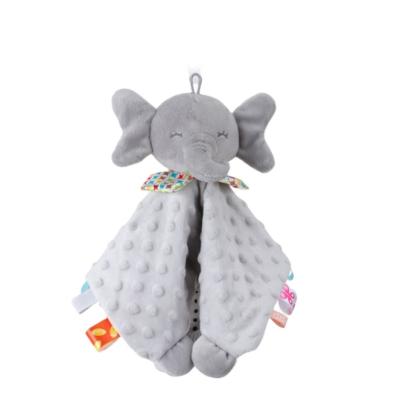 China Stuffed Elastic Soft Soft Plush Toy Animal Security Blankets Baby Teething Comfortable Toy for sale