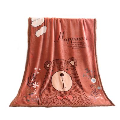 China Viable Wholesale Custom Luxury Flannel Kids Winter Baby Soft Blankets Sublimation for sale