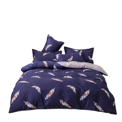 China Beautiful Printing Style 100%cotton Anti-static Hot Selling Household Bedding Sets for sale