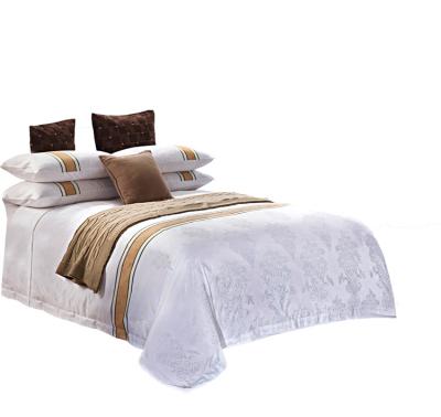 China New Product 3pcs Nondisposable 100% Cotton Hotel Linen Jacquard Bedding Set for sale