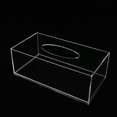 China Modern Transparent Acrylic Napkin Dispenser Box Acrylic Tissue Paper Napkin Box for sale