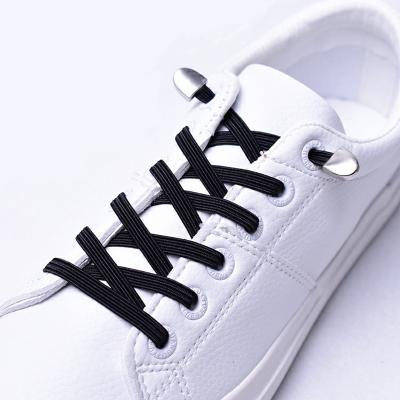 China Elastic laces metal flat lock no tie shoe lace kids and adult unisex suitable for all kinds of shoes sneakers lazy laces T15 for sale