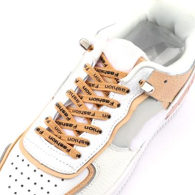 China Flat Fast Lace Clips Metal Buckle No Tie Elastic Laces Lace Leisure Walk Sports Lazy Laces for sale