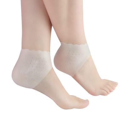 China Amazon Best Selling Soft Gel Foot Care Products Heel Anti Cracked Silicone Foot Protector Sock Gel Insosle Heel Socks for sale