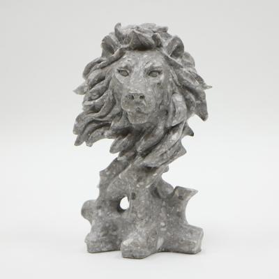 China Europe Resting Lion Shape Decoration Craft Mold Small Terrazzo Statue On Sale for sale