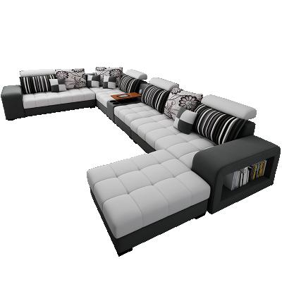 China (Size) Modern Adjustable Style Nordic Cheap Italian Piece Set Sofa Sofa Living Room 7 Seater Sofa Set Wooden Frame Fabric Cover Manufacturer for sale