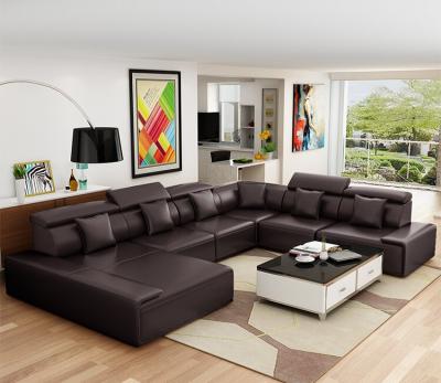 China Convertible Modern Real Leather Sofa Combination Furniture Imperial Leather Sofa for sale