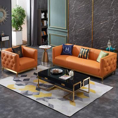 China Removable modern minimalist Nordic luxury small top leather living room combination sofa cover for sale