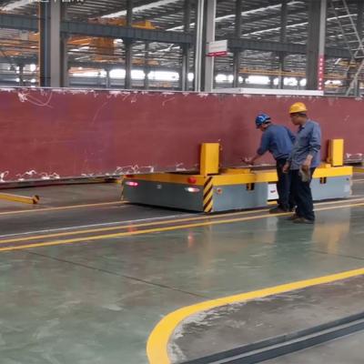 Cina 45 tonnellate di veicolo guida ferrovia automatica di RGV per metallo industriale che trasferisce bassa tensione in vendita