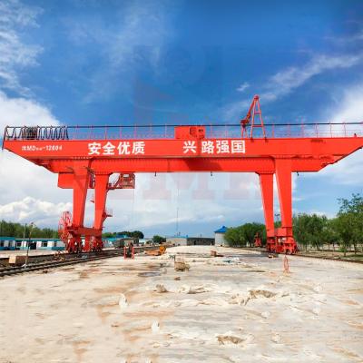 China Grúa de pórtico de lanzamiento del haz doble, 20 Ton Rail Mounted Gantry en venta