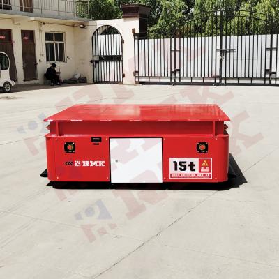 China Steel Plant Transport Solution Transfer Platform 15t Motorized Trackless Transfer Cart for sale