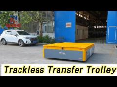 Lifting Trackless Transfer Trolley 10 Ton Load Remote Control For Shipyard