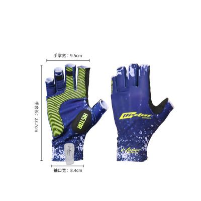 China Factory Wholesale Non Slip Customized UV Protection Non Slip Multi Functional Abrasion Resistant Fishing Gloves for sale