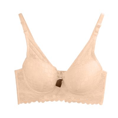 China Ladies QUICK DRY Feminine Women's Bra, Wholesale Custom Customized Bra, Large Plus Size Beige Bra for sale