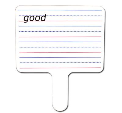 China Lined Whiteboard Response Paddle Double Sided Dry Erase Boards For Students Kids Writing Lapboard 9*12 Inches (9 In X12) for sale